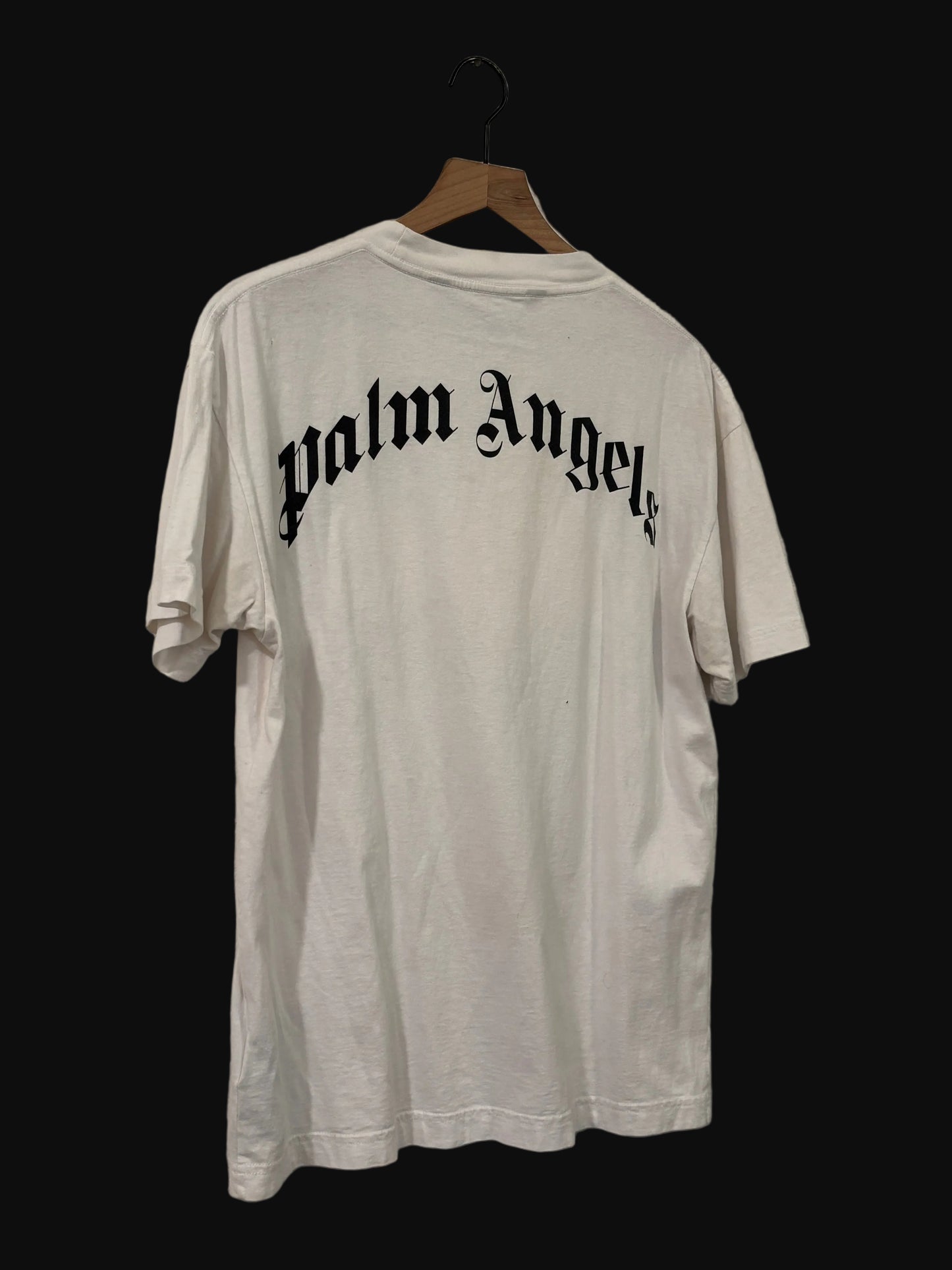 Palm Angels Broken Bear Tee White - Size Medium - Pre-Owned