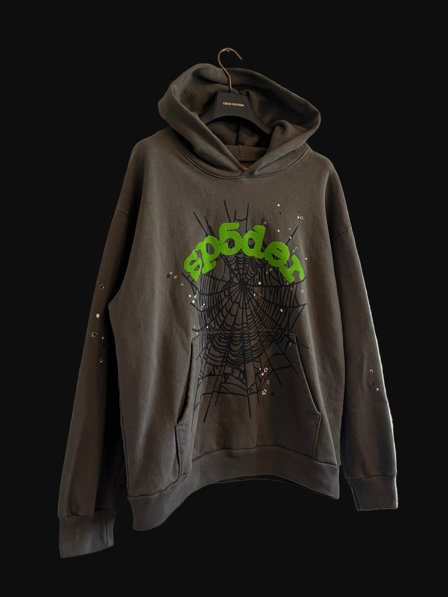 SP5DER Slate Grey Hoodie - Size Large - Pre-Owned