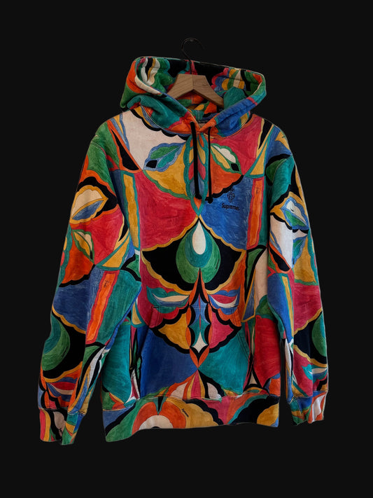 Supreme X Emilio Pucci Hoodie - Size Medium - Pre-Owned