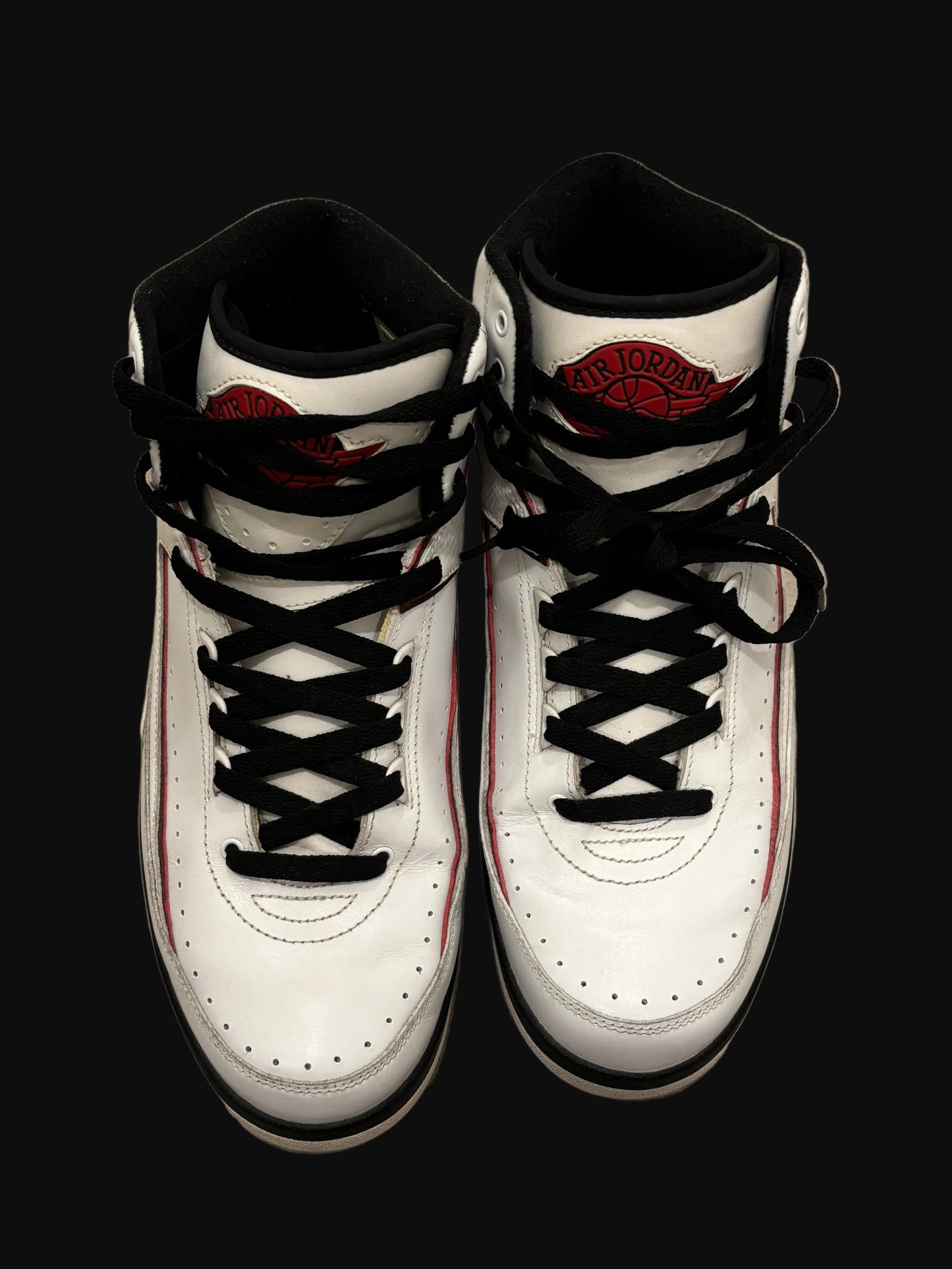 Jordan 2 Retro "White Varsity Red" 2010 - Size 9.5 - Pre-Owned