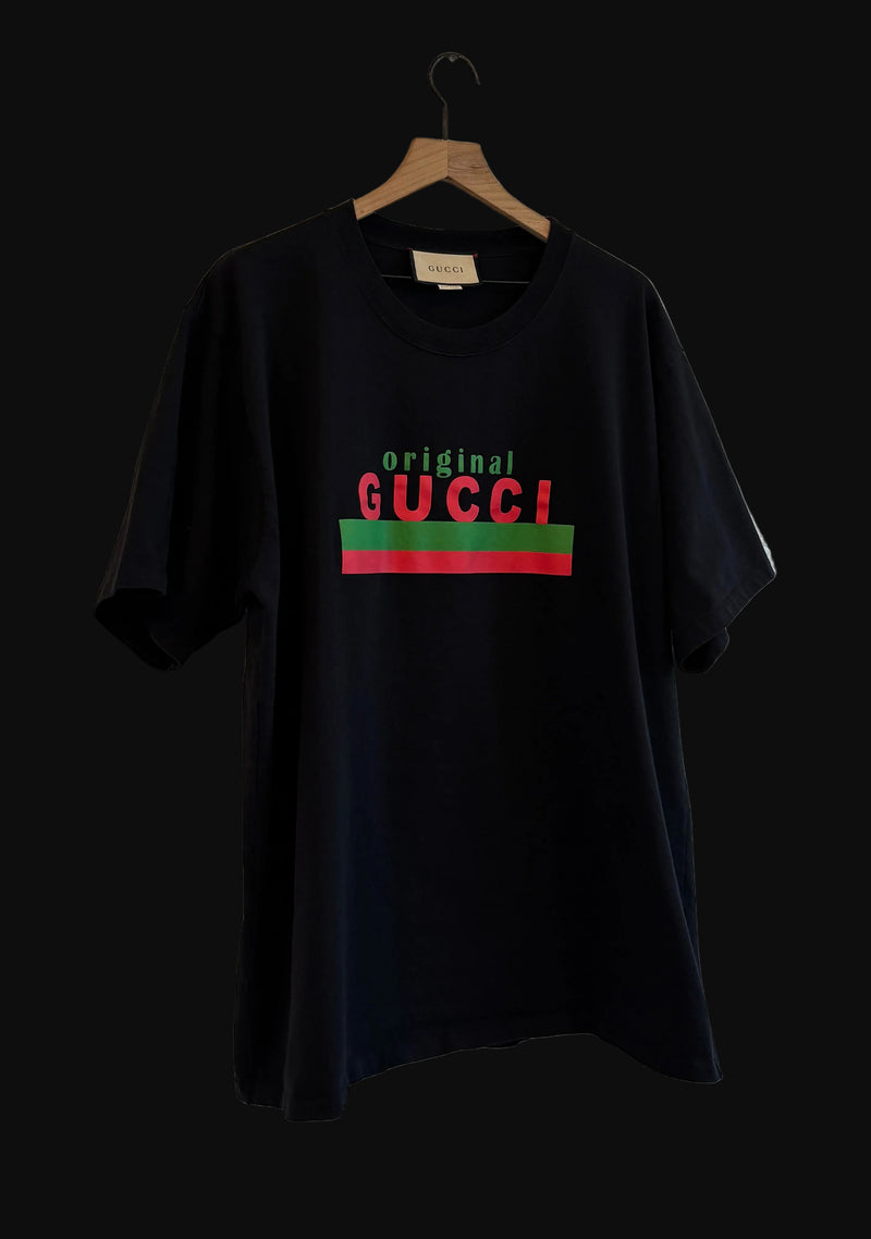 Gucci "Original Gucci" Printed Tee - Size 2XL - Pre-Owned