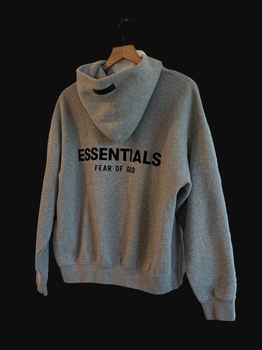 Essentials Dark Oatmeal Hoodie - Size XS - Pre-Owned