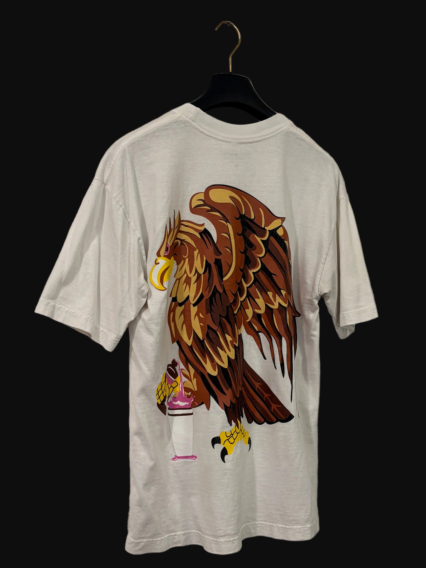 Awful Lotta Cough Syrup Mexico Tee White - Size Medium - Pre-Owned