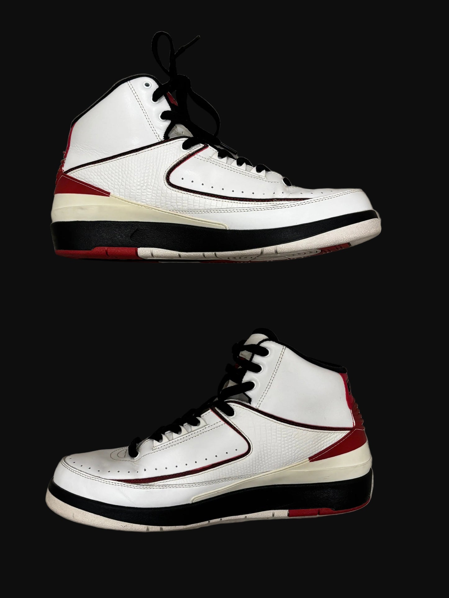 Jordan 2 Retro "White Varsity Red" 2010 - Size 9.5 - Pre-Owned