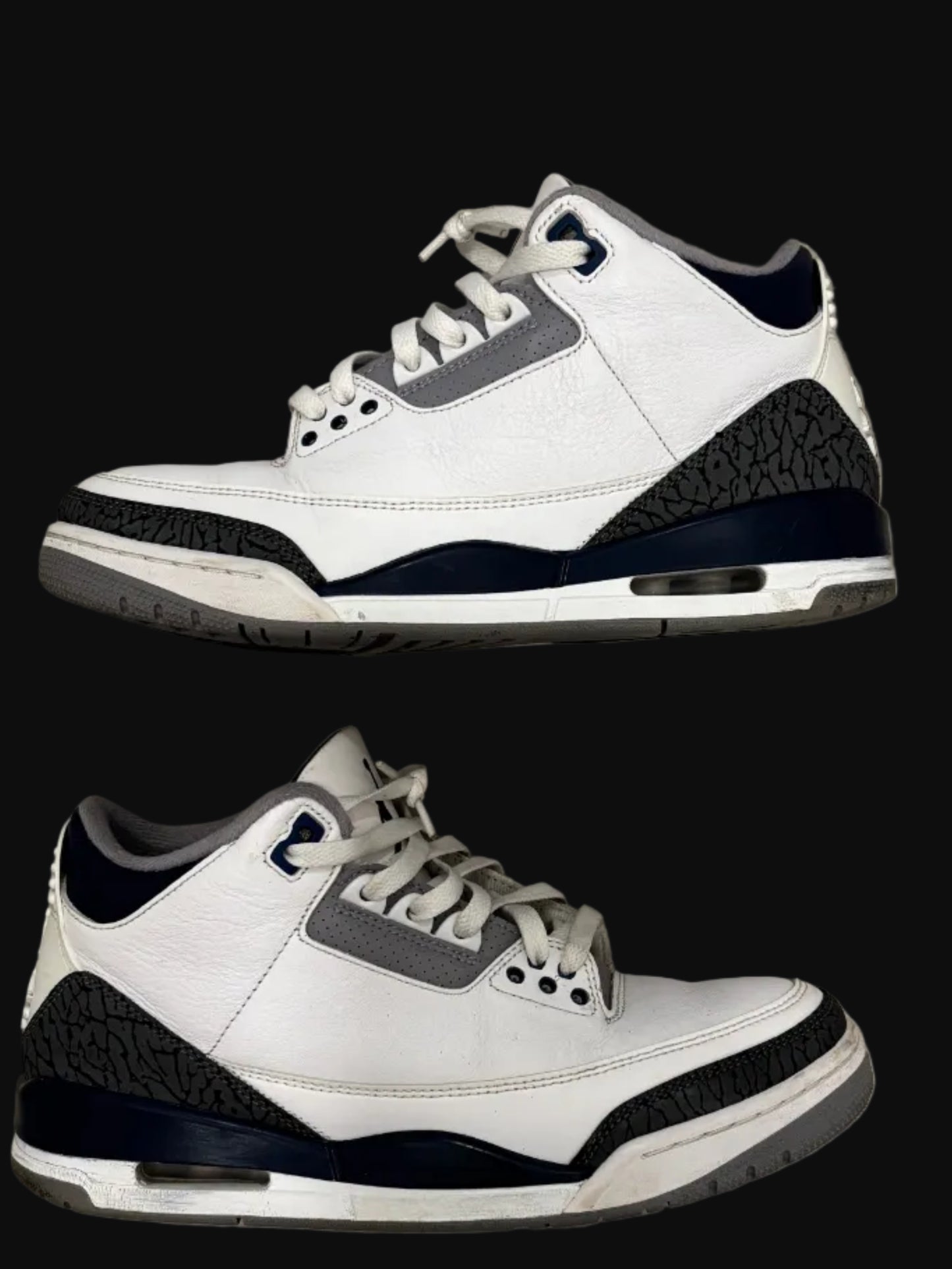 Jordan 3 Retro "Midnight Navy" - Size 8 - Pre-Owned