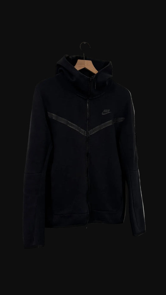 Nike Tech Hoodie Black - Size Small - Pre-Owned