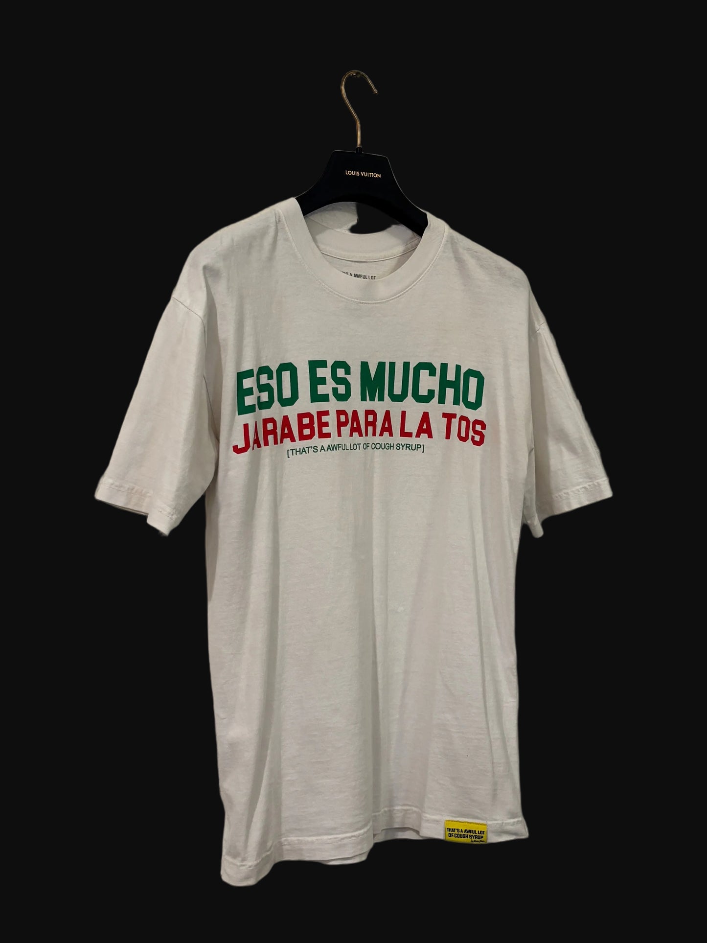 Awful Lotta Cough Syrup Mexico Tee White - Size Medium - Pre-Owned