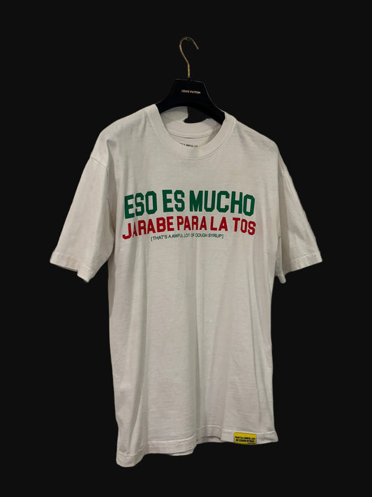 Awful Lotta Cough Syrup Mexico Tee White - Size Medium - Pre-Owned