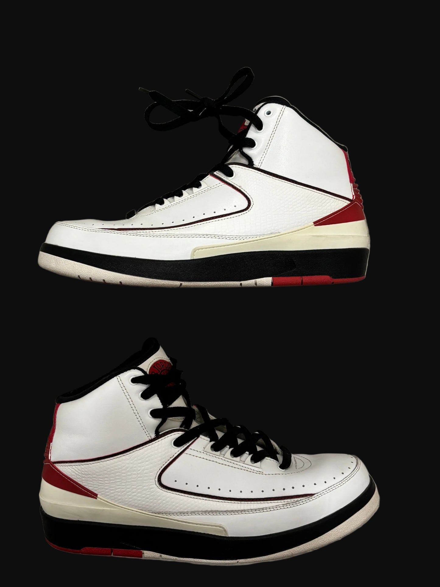 Jordan 2 Retro "White Varsity Red" 2010 - Size 9.5 - Pre-Owned