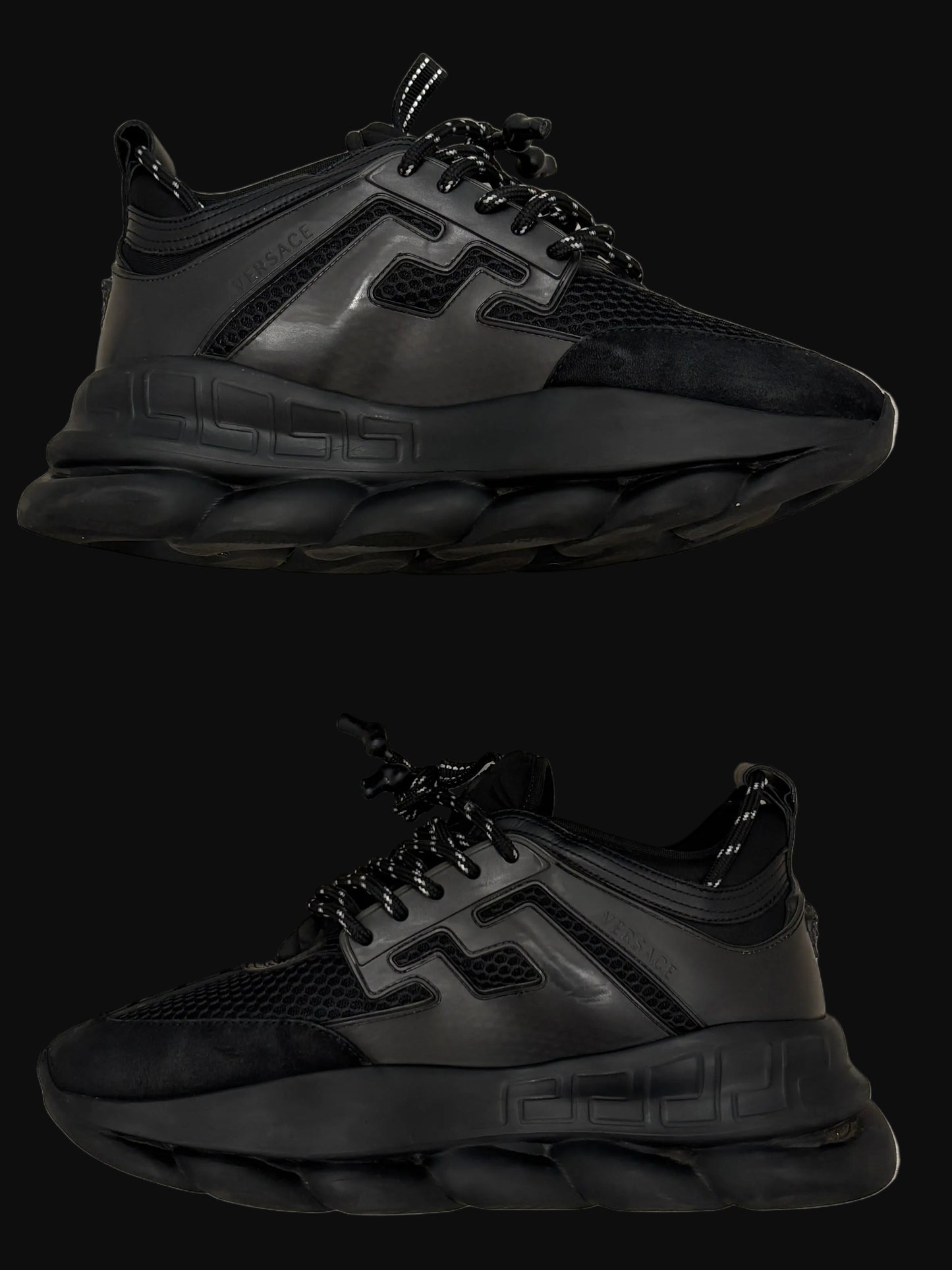 Versace Chain Reaction Sneaker Black - Size 43 - Pre-Owned