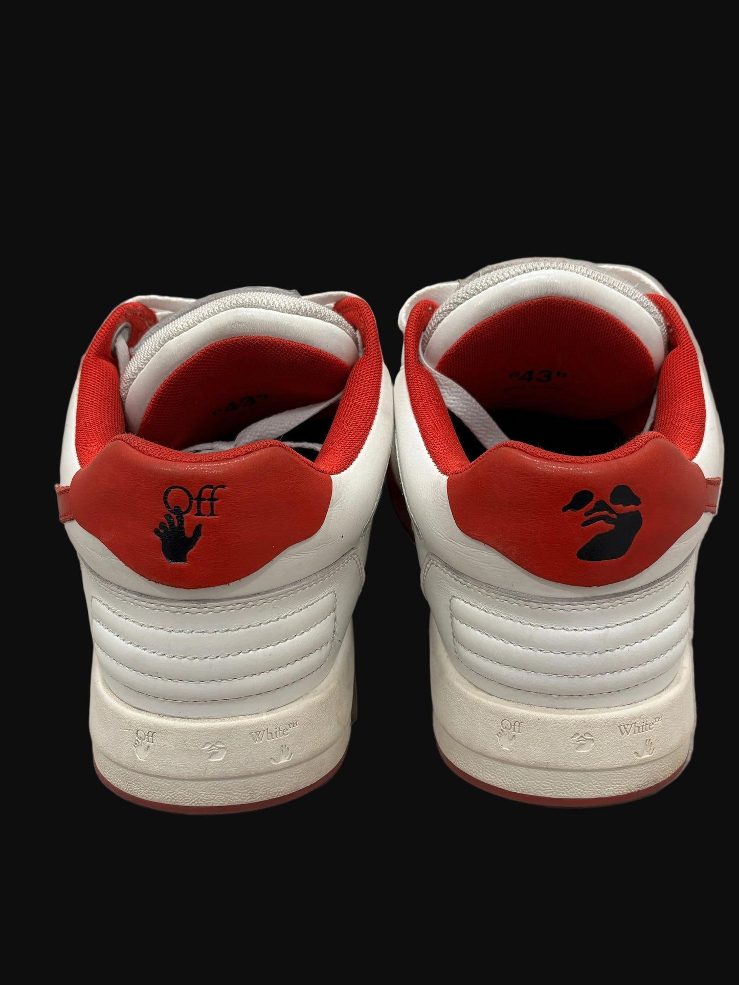 Off-White Out-Of-Office Sneakers - Size 43 - Pre-Owned