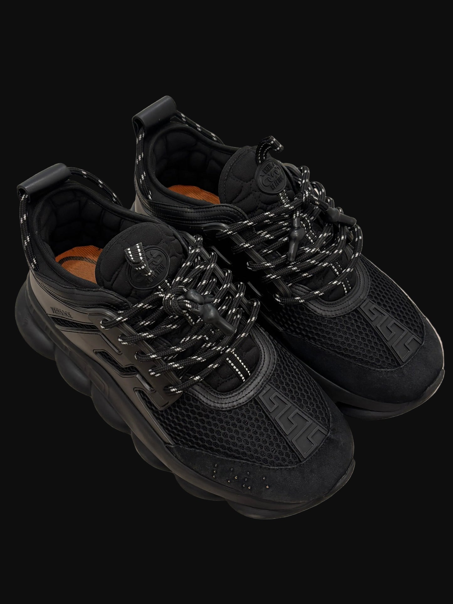 Versace Chain Reaction Sneaker Black - Size 43 - Pre-Owned