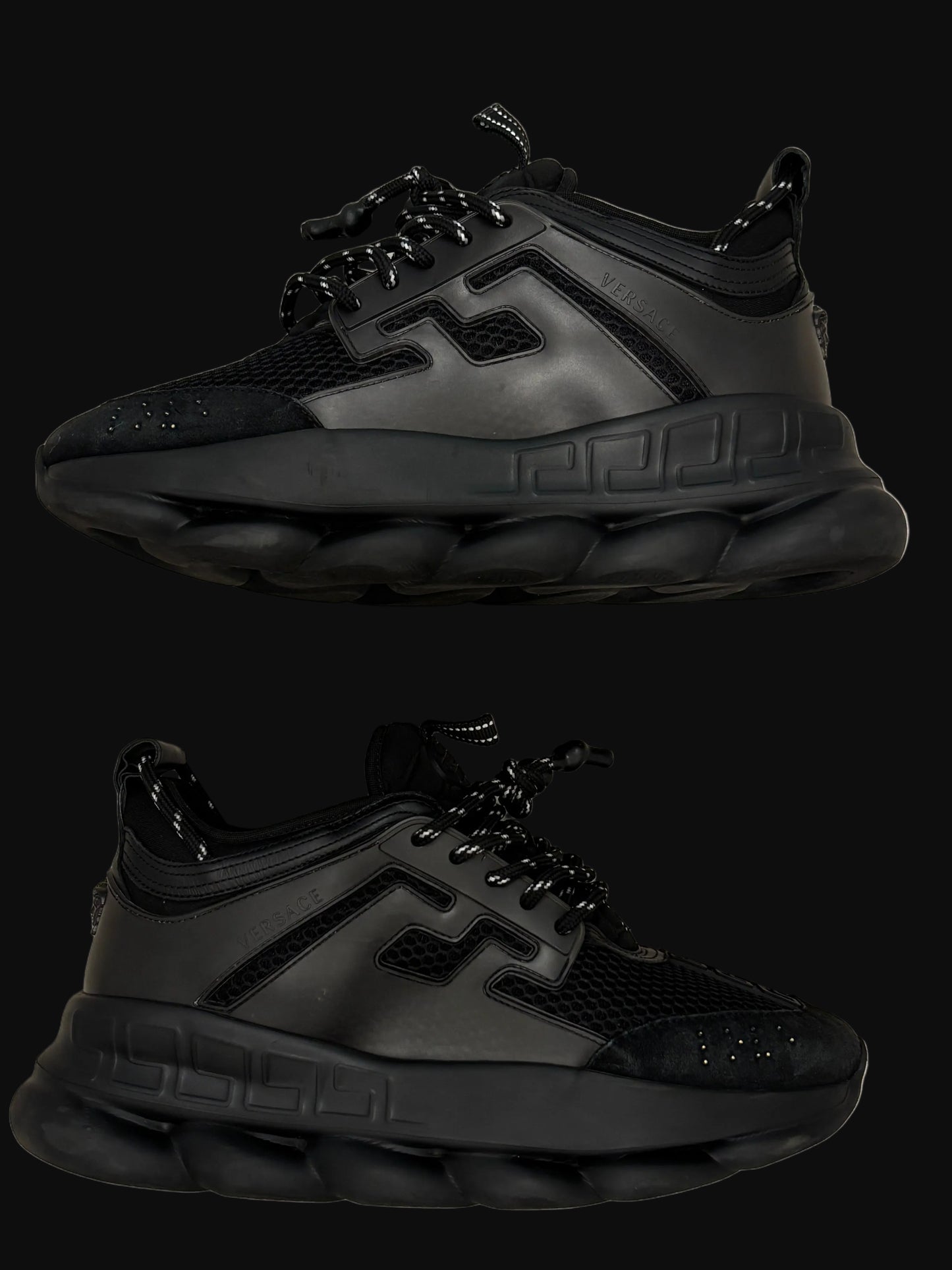 Versace Chain Reaction Sneaker Black - Size 43 - Pre-Owned