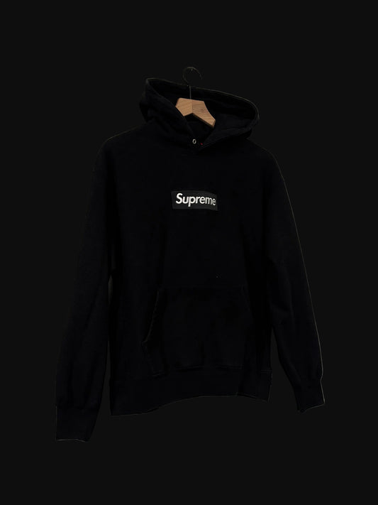 Supreme Box Logo Hooded Sweatshirt Black (FW23) - Size Small - Pre-Owned